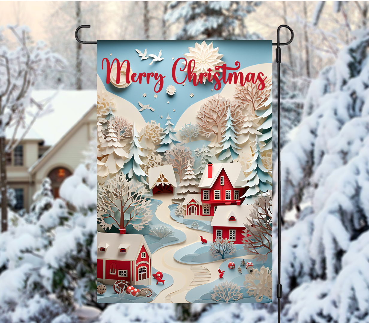 Christmas Garden Flags - Sublimation