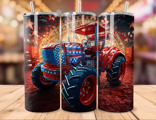 Patriotic Tractor w Liberty Tumbler