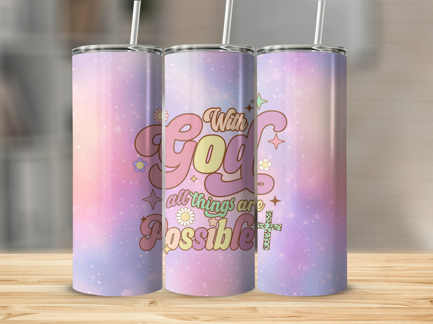 With God All Things Are Possible Tumbler