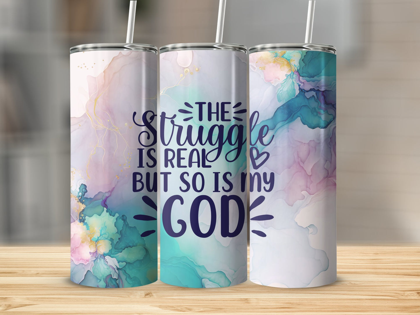 The Stuggle Is Real So Is God Tumbler