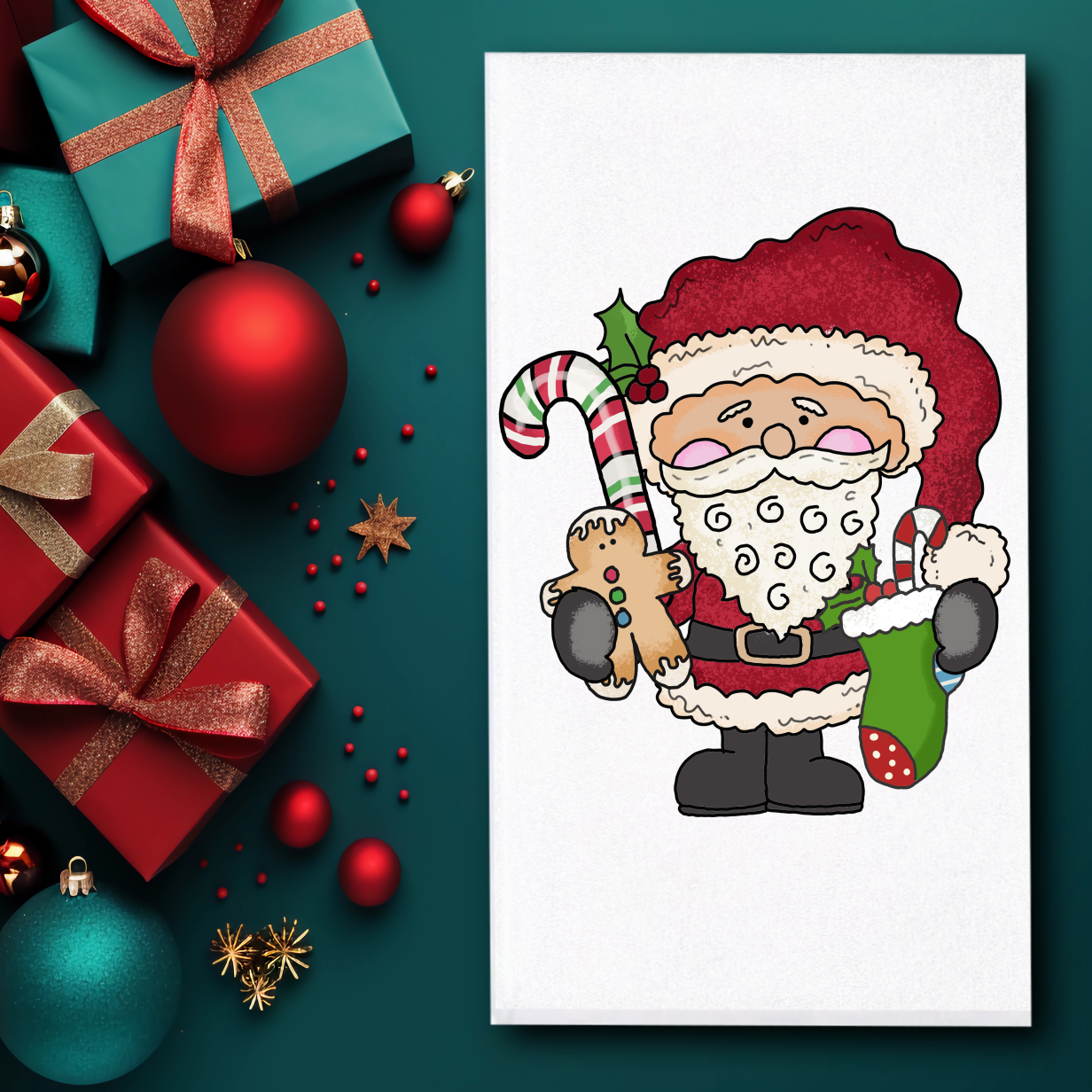 Doodle Santa Towels/Towel Set - Sublimation