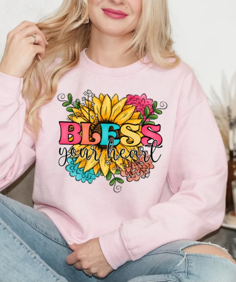 Bless Your Heart Shirt - Screenprinted