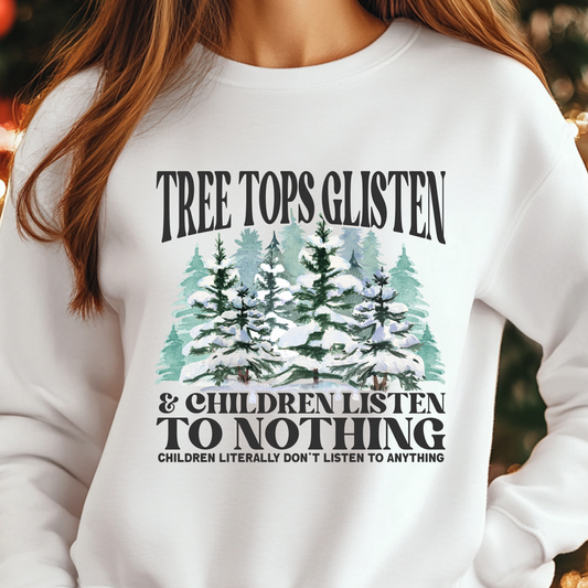 Tree Tops Glisten Children Shirt CH155 - Screenprinted