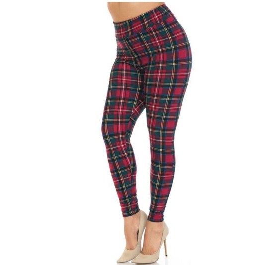 Buttery Smooth Modish Plaid Leggings