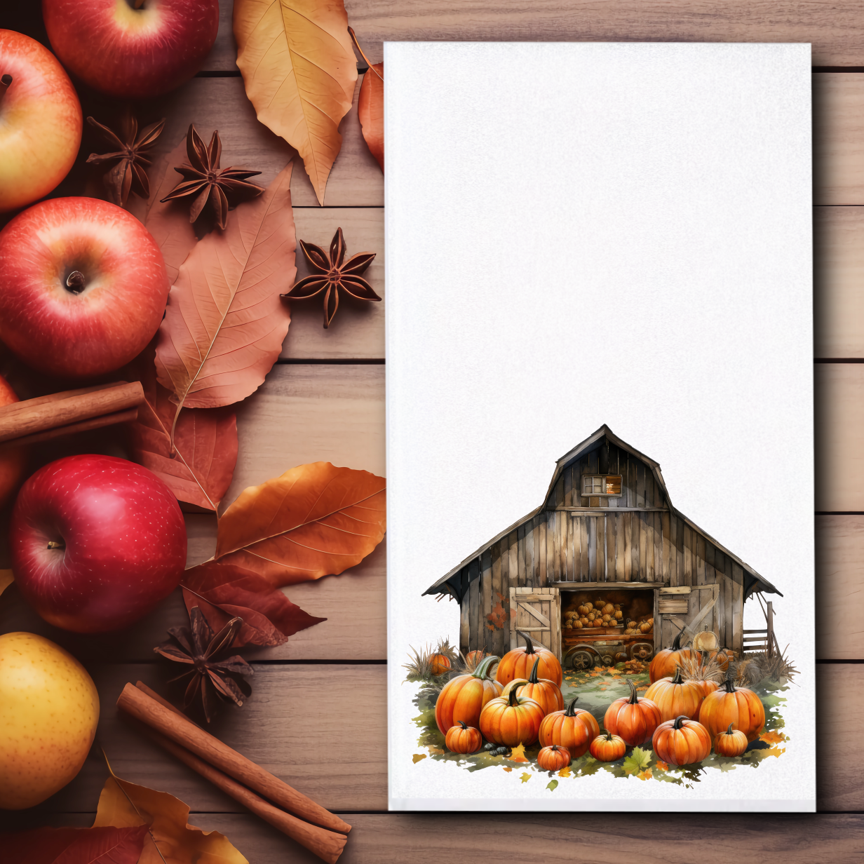 Barn Pumpkins Towels - Sublimation