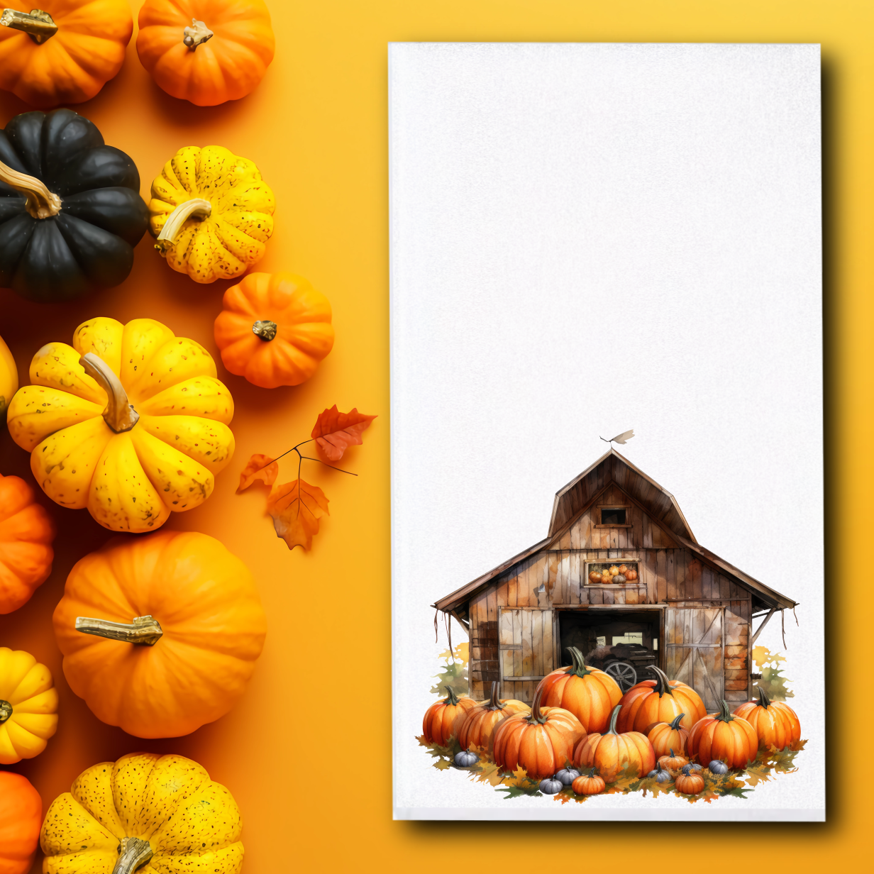 Barn Pumpkins Towels - Sublimation