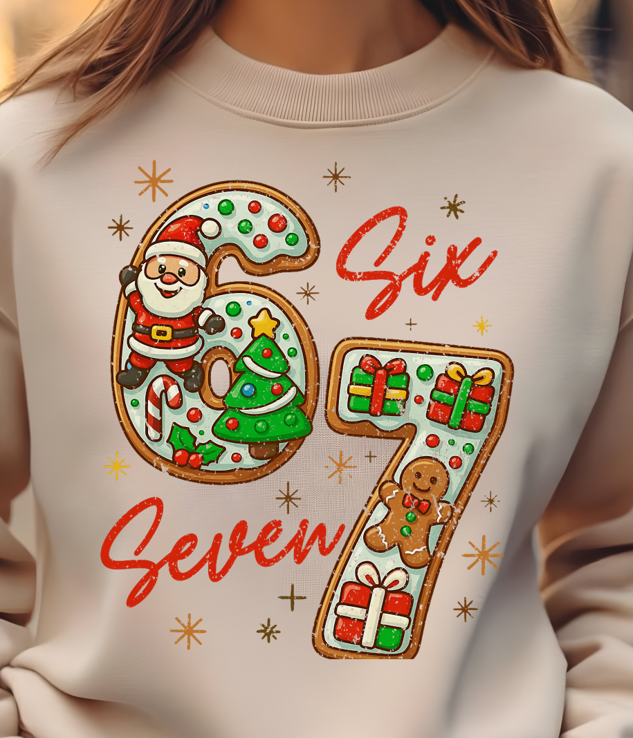 Christmas Cookie 6 7 Shirt - Screenprinted