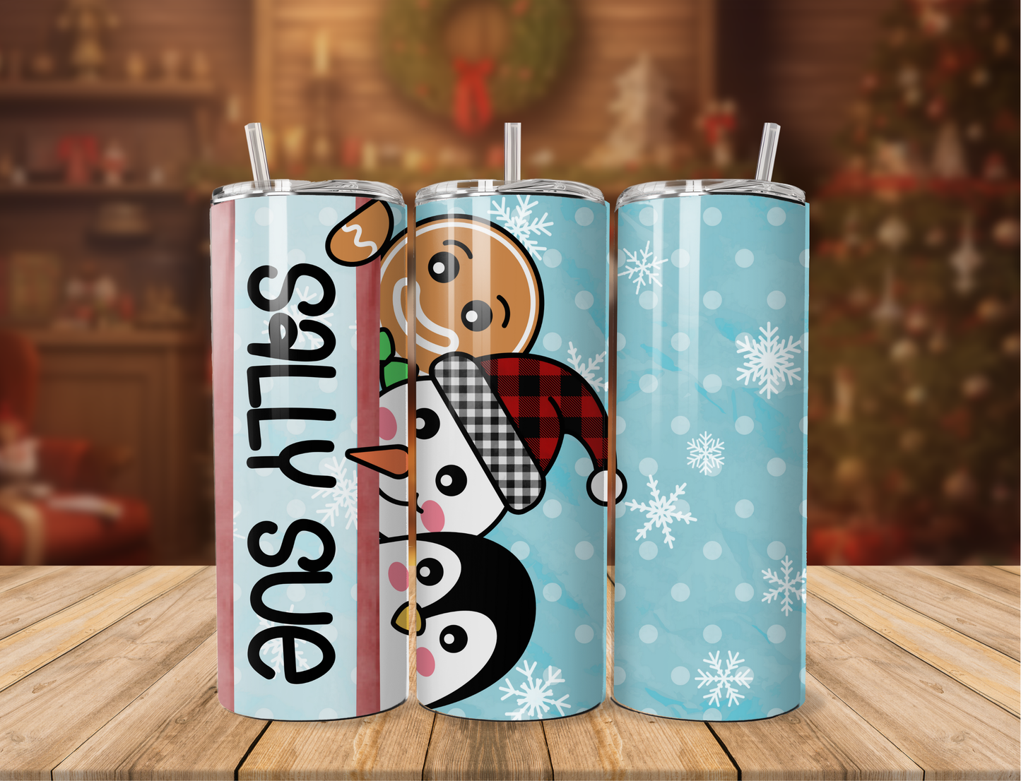 Christmas Friends Personalized Tumbler