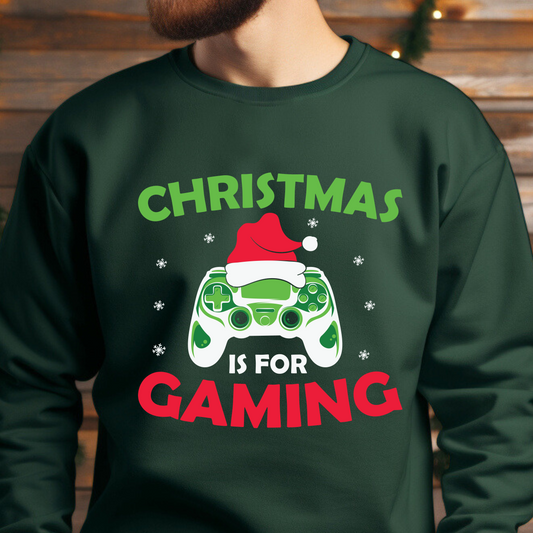 Christmas Is For Gaming Shirt CH154 - Screenprinted