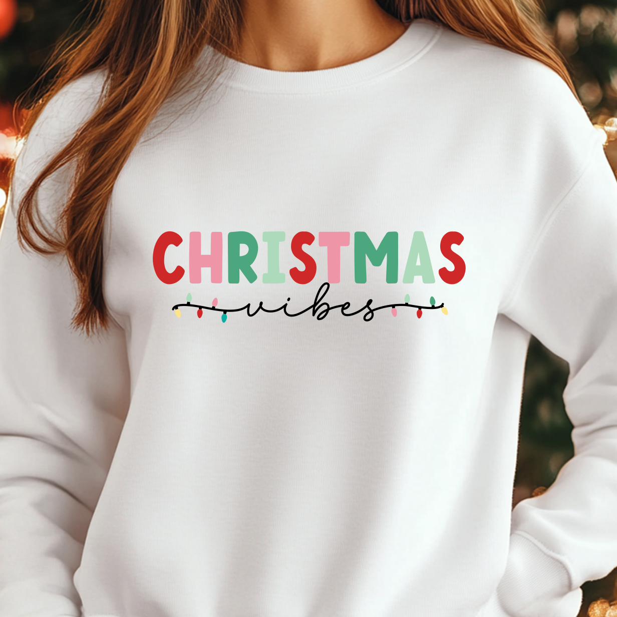 Christmas Vibes Shirt CH16 - Screenprinted