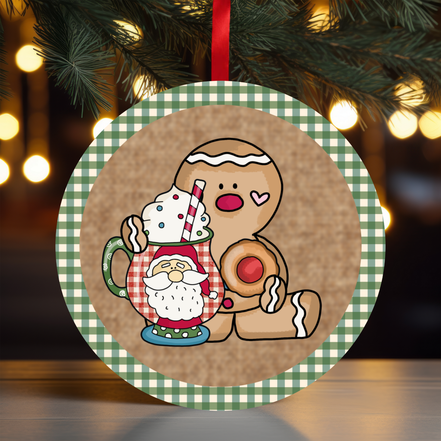 Cocoa Gingerbread 3 Ornament OR36 - Sublimation