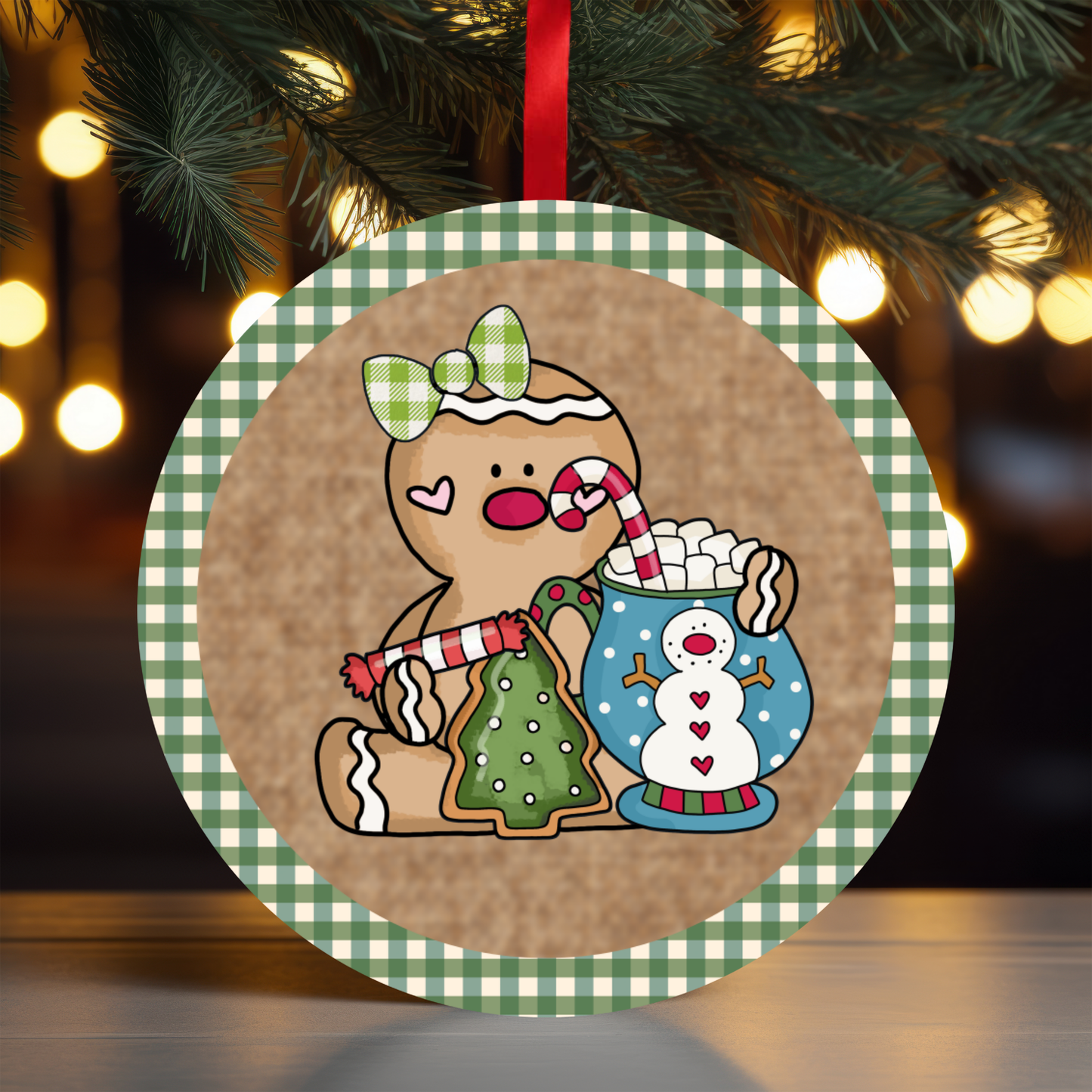 Cocoa Gingerbread 4 Ornament OR37 - Sublimation