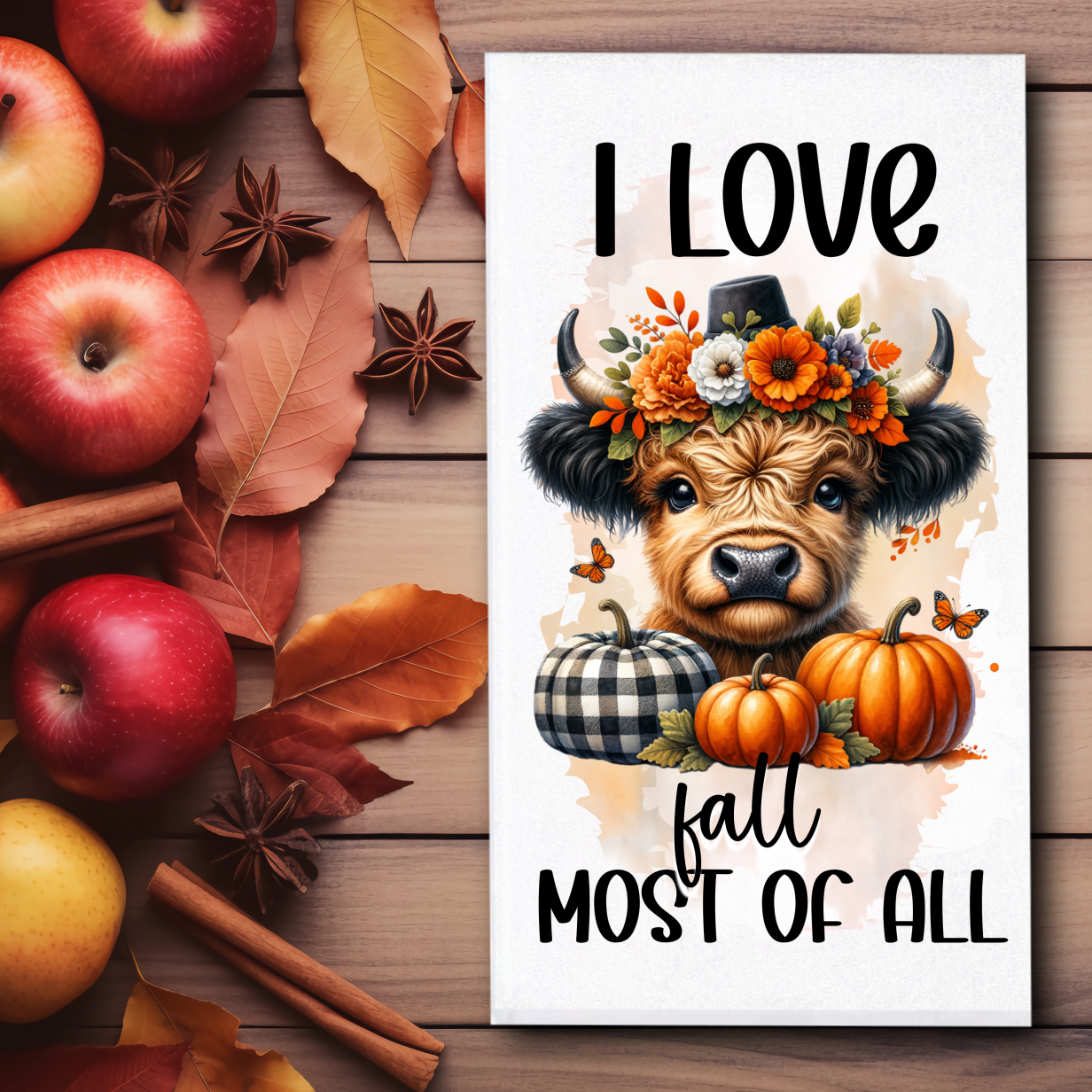 Fall Cow Towels - Sublimation