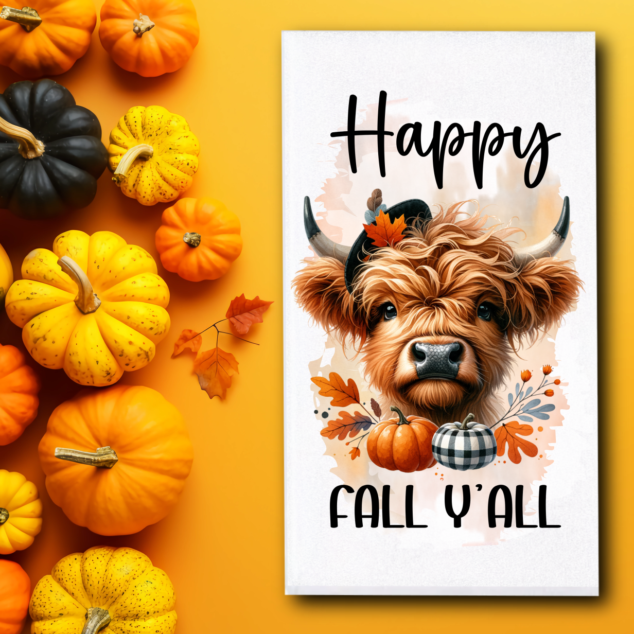 Fall Cow Towels - Sublimation