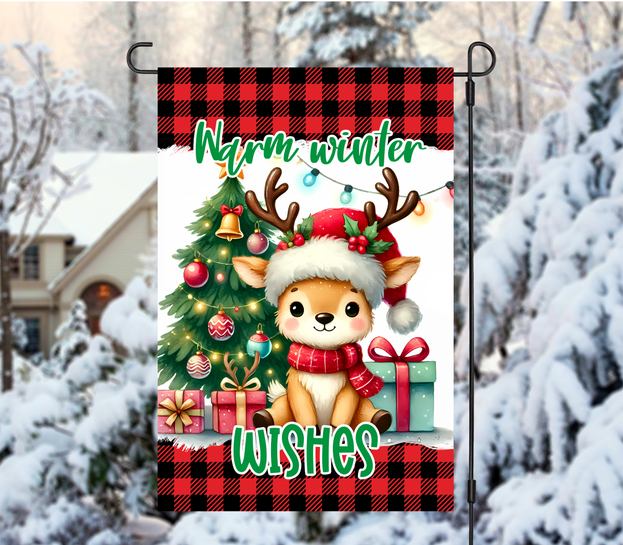 Christmas Garden Flags - Sublimation