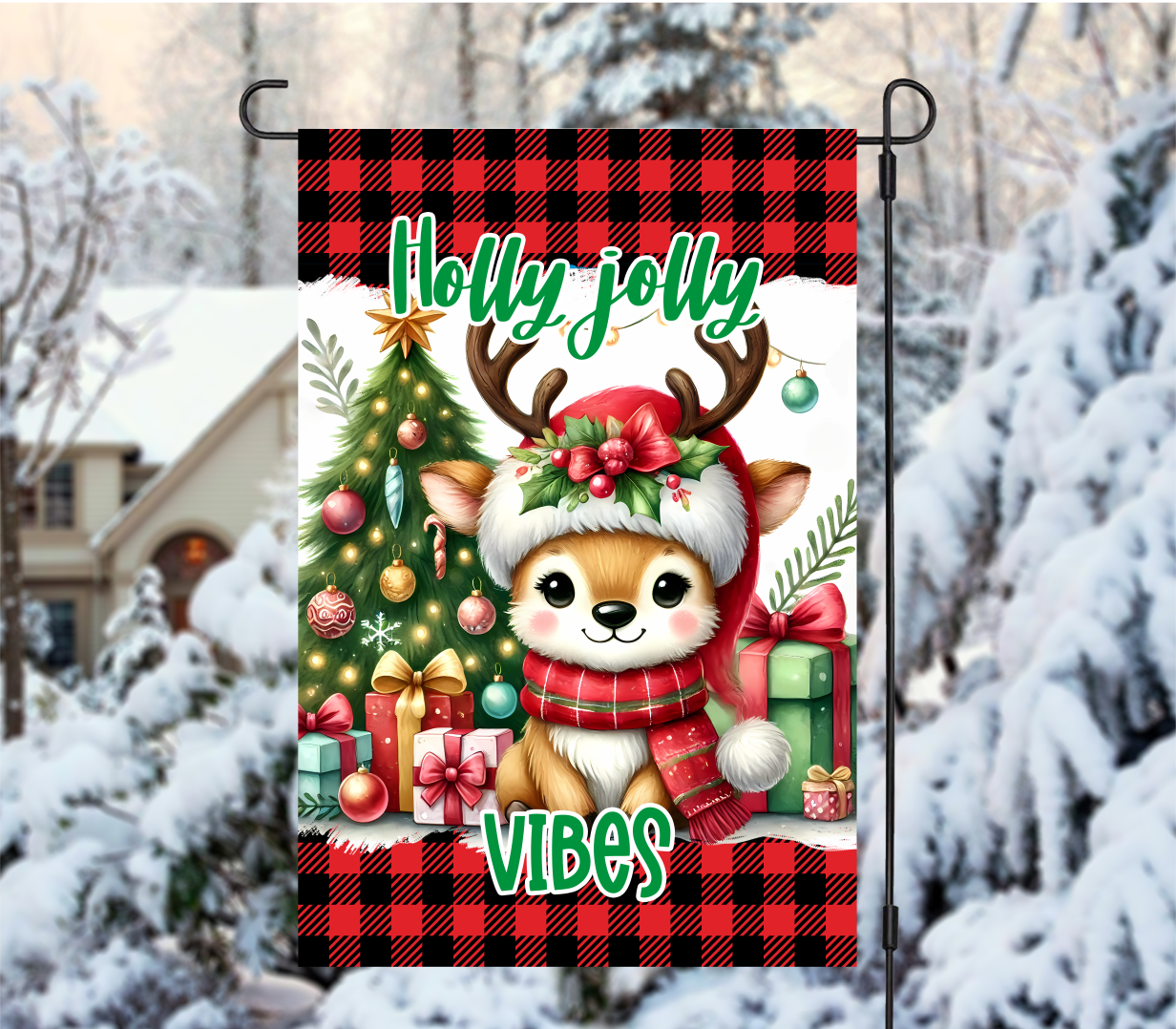 Christmas Garden Flags - Sublimation