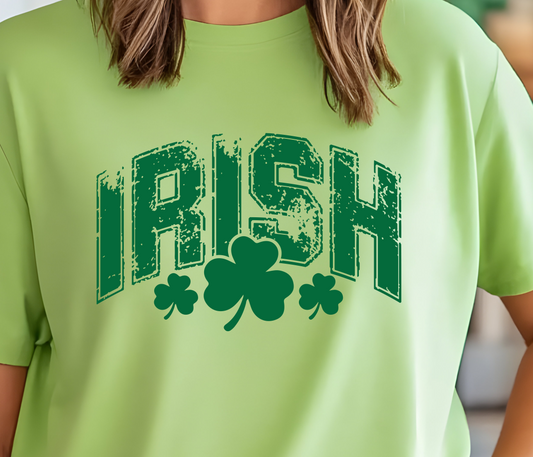 Distressed Irish Shirt - Screenprinted