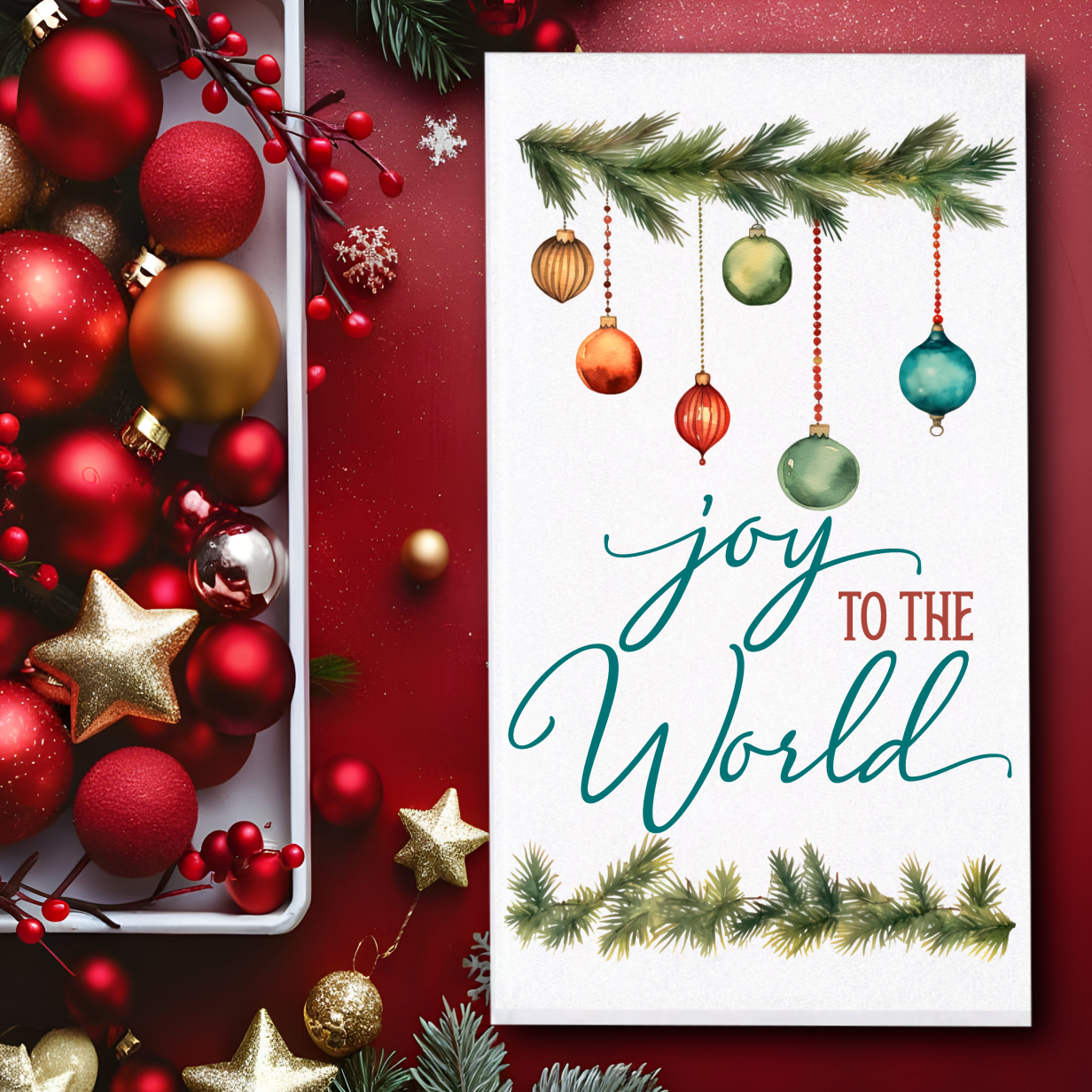 Joy To The World Towel - Sublimation