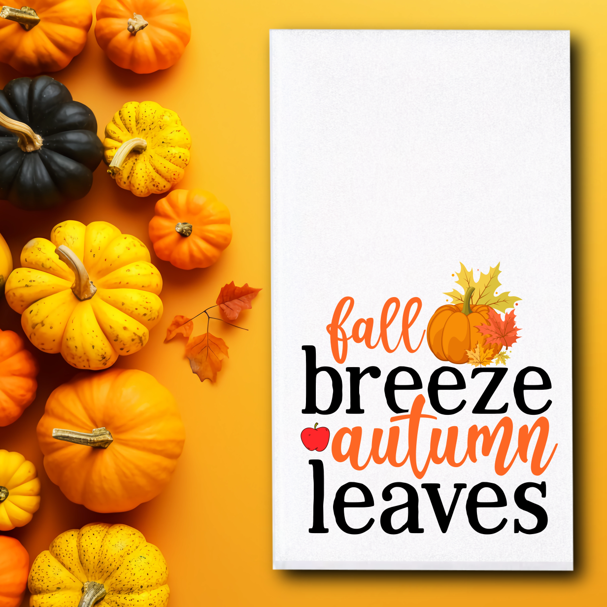 Fall Breeze Autumn Leaves Towel - Sublimation