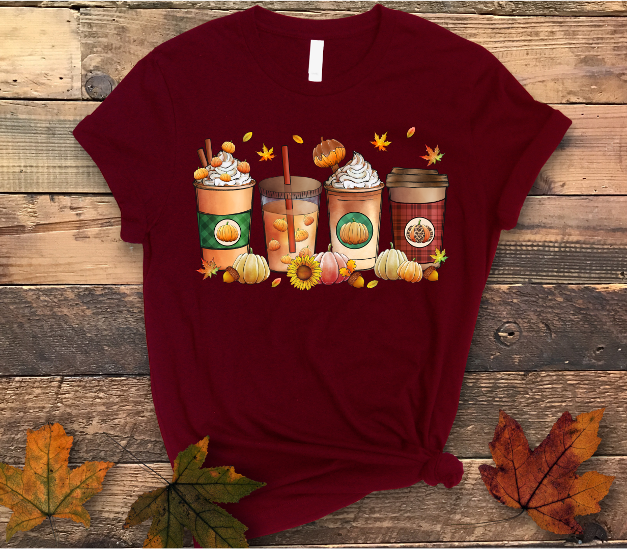 Fall Coffee Shirt - Screenprinted