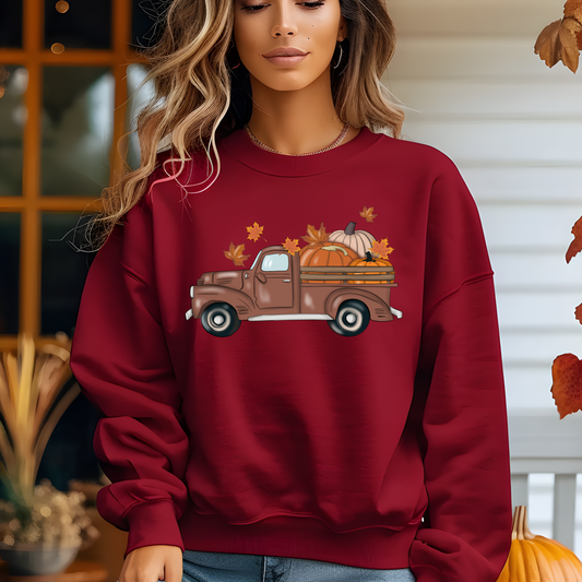 Vintage Fall Truck Shirt - Screenprinted