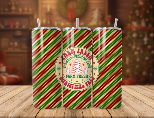 Farm Fresh Christmas Tree Cake Tumbler