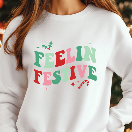 Feeling Festive Shirt CH40 - Screenprinted