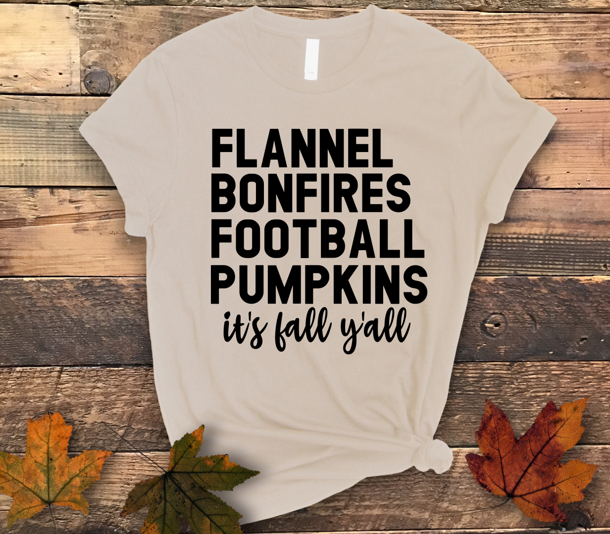 Flannel Fall Quote Shirt - Screenprinted