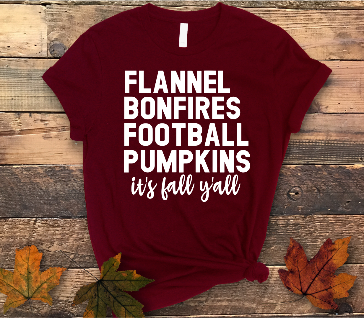 Flannel Fall Quote Shirt - Screenprinted