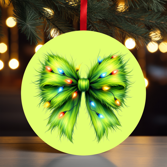 Fluffy Gman Bow Ornament OR2- Sublimation