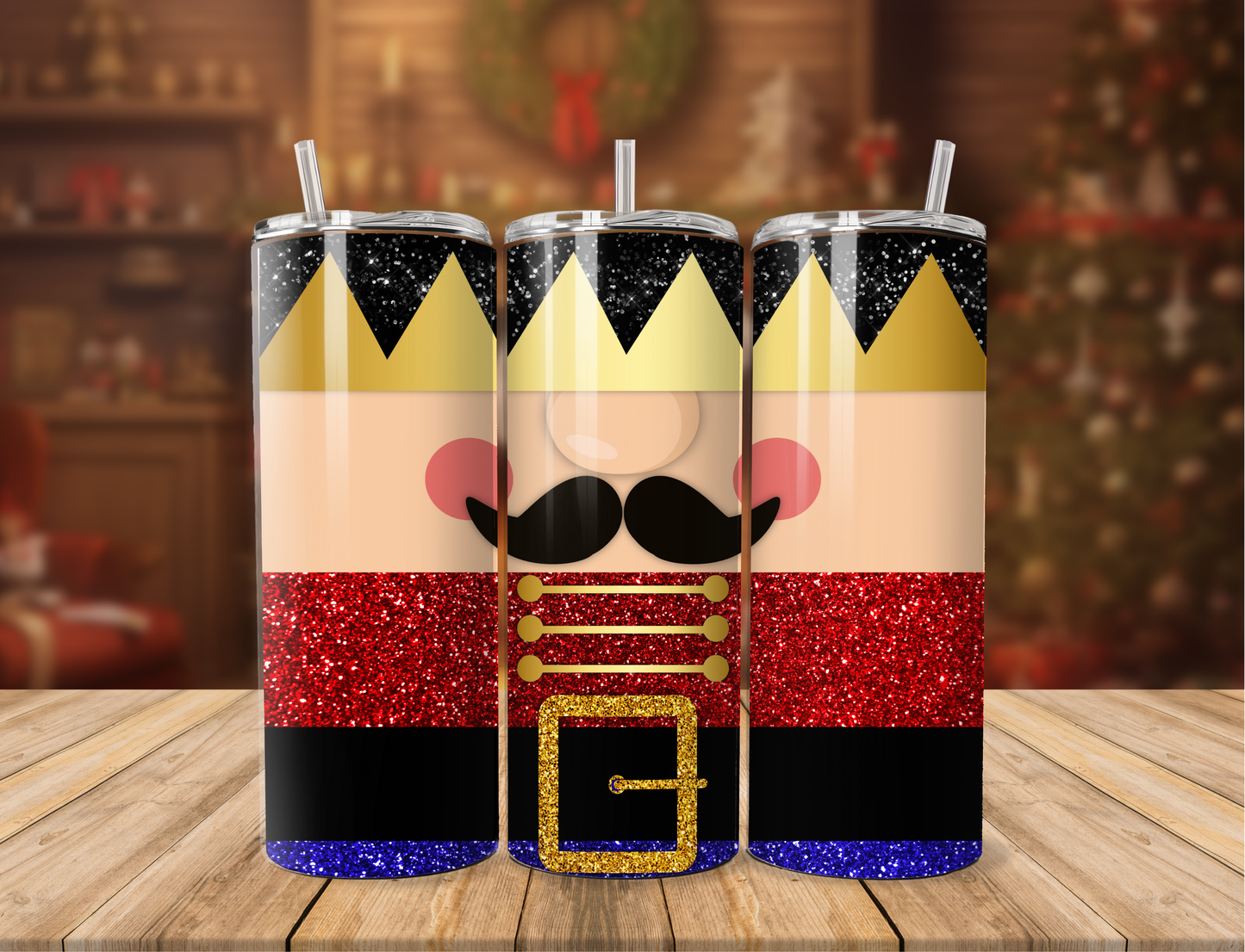 Glitter Nutcracker Tumbler