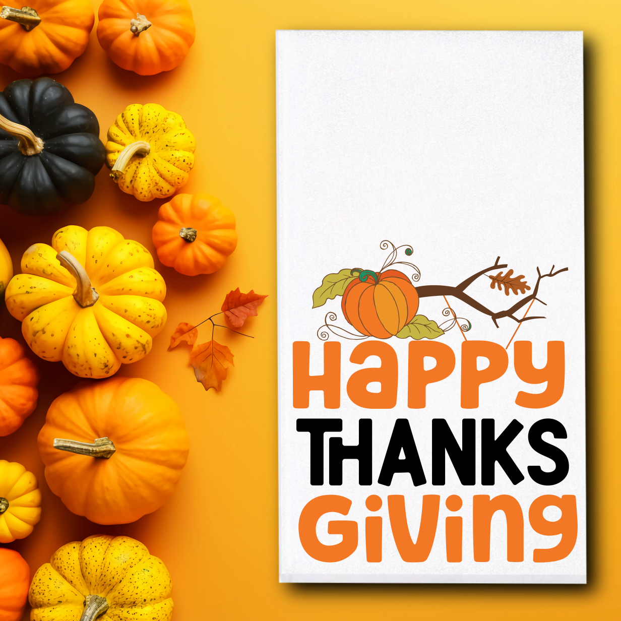 Happy Thanksgiving Towel - Sublimation