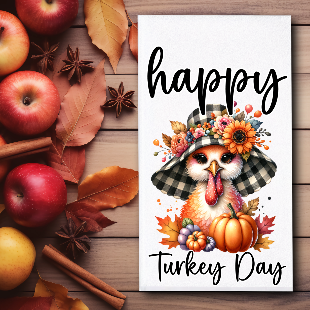 Happy Turkey Day Towels - Sublimation