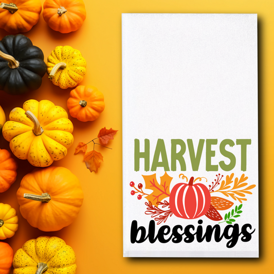 Harvest Blessings Towel - Sublimation