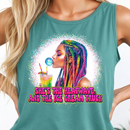 She's Heatwave Ice Cream Truck Shirt - Screenprinted SUM23