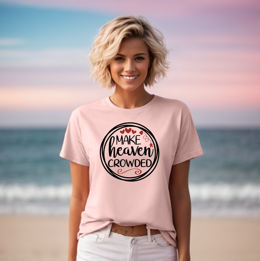 Make Heaven Crowded Circle Design Shirt - Screenprinted