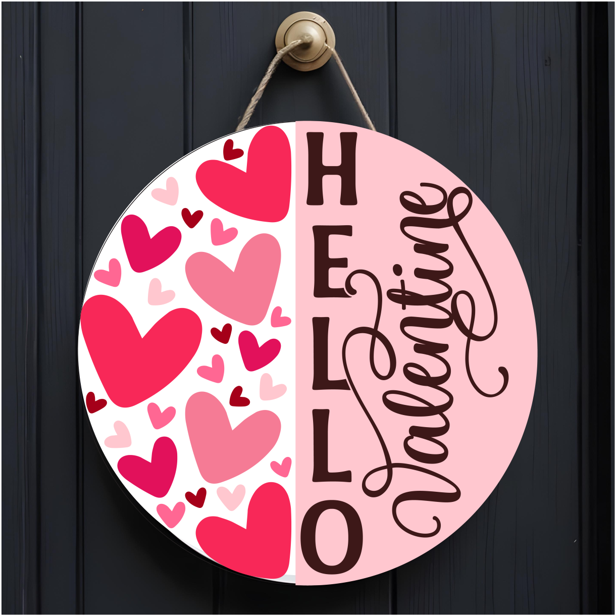 10" Valentine's Day Door Hangers - Sublimated