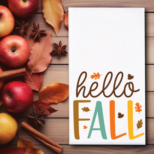 Hello Fall Towel - Sublimation