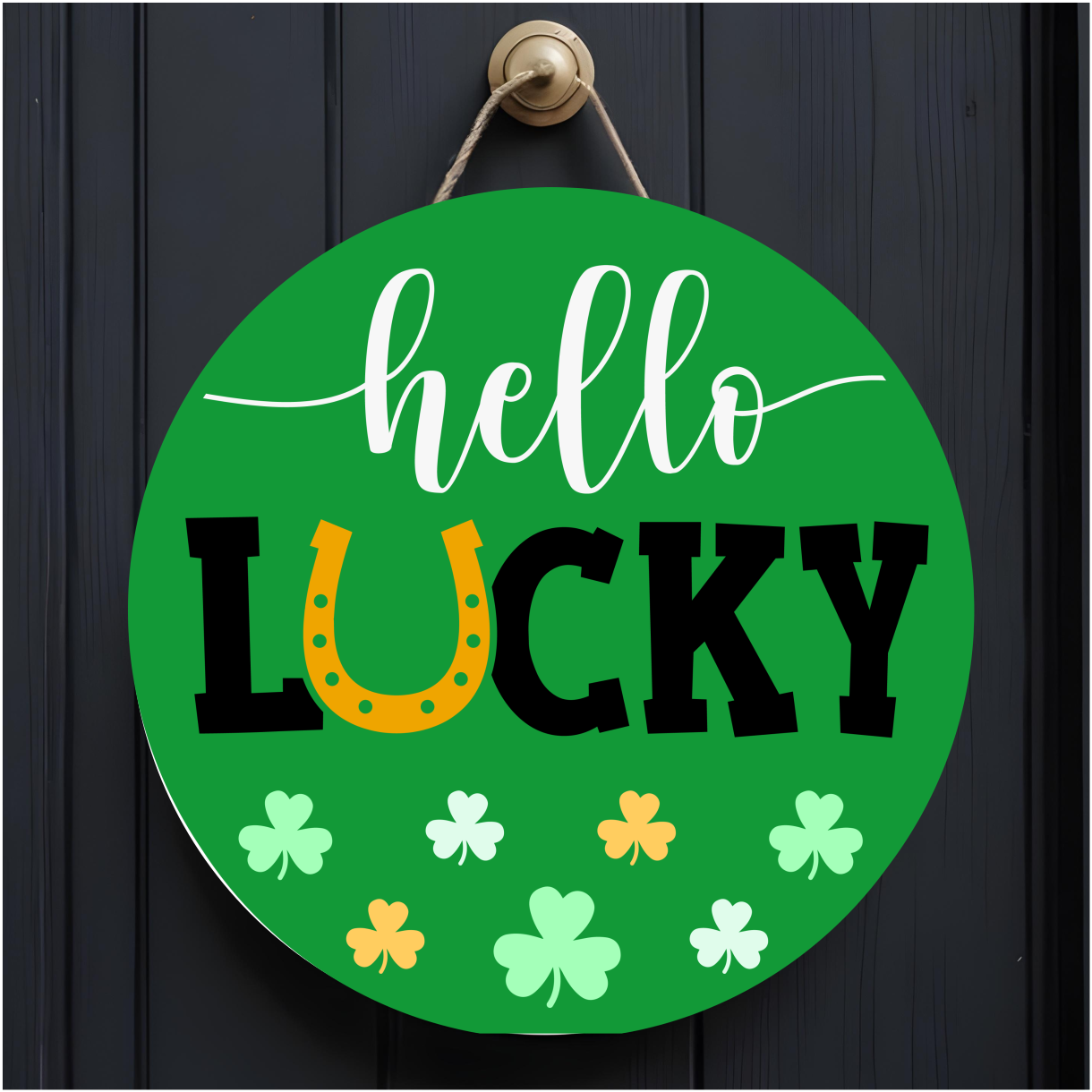 10" St Patrick's Day Door Hangers - Sublimated