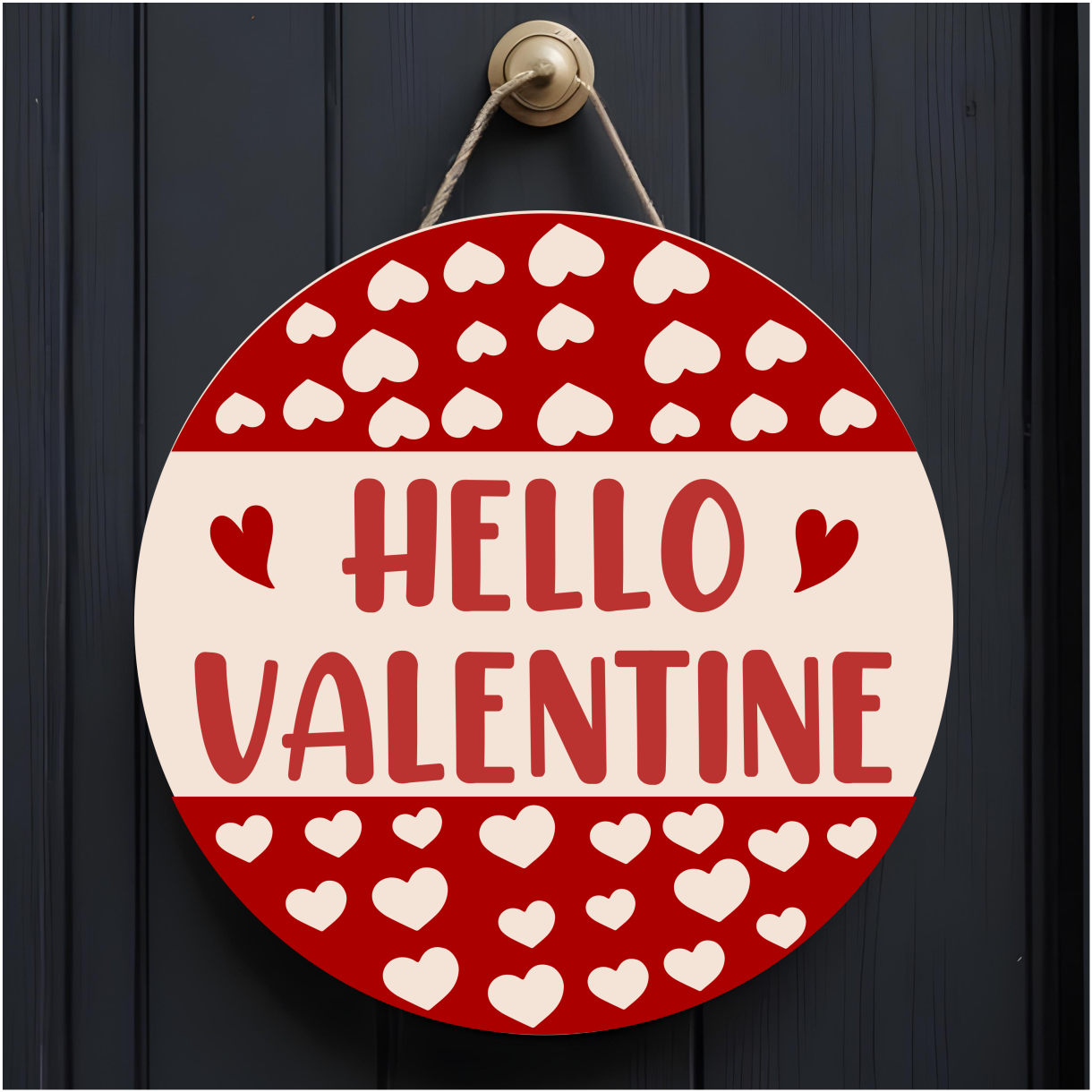 10" Valentine's Day Door Hangers - Sublimated