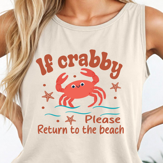 If Crabby Orange Shirt - Screenprinted SUM24