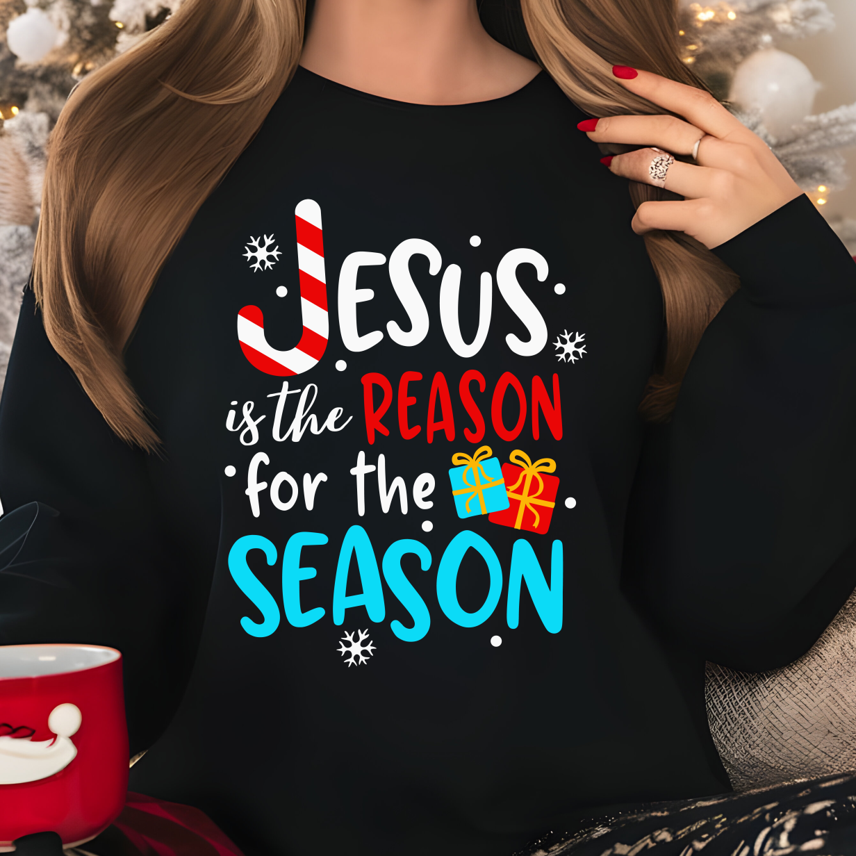 Jesus Is The Reason Season Shirt CH74 - Screenprinted