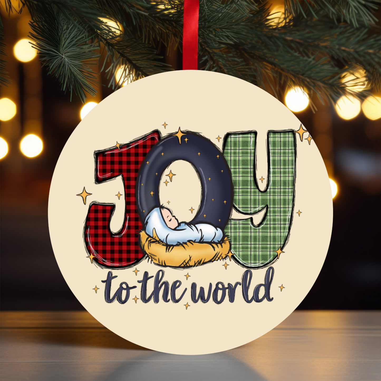 Christian Christmas Ornament Set OR200 - Sublimation