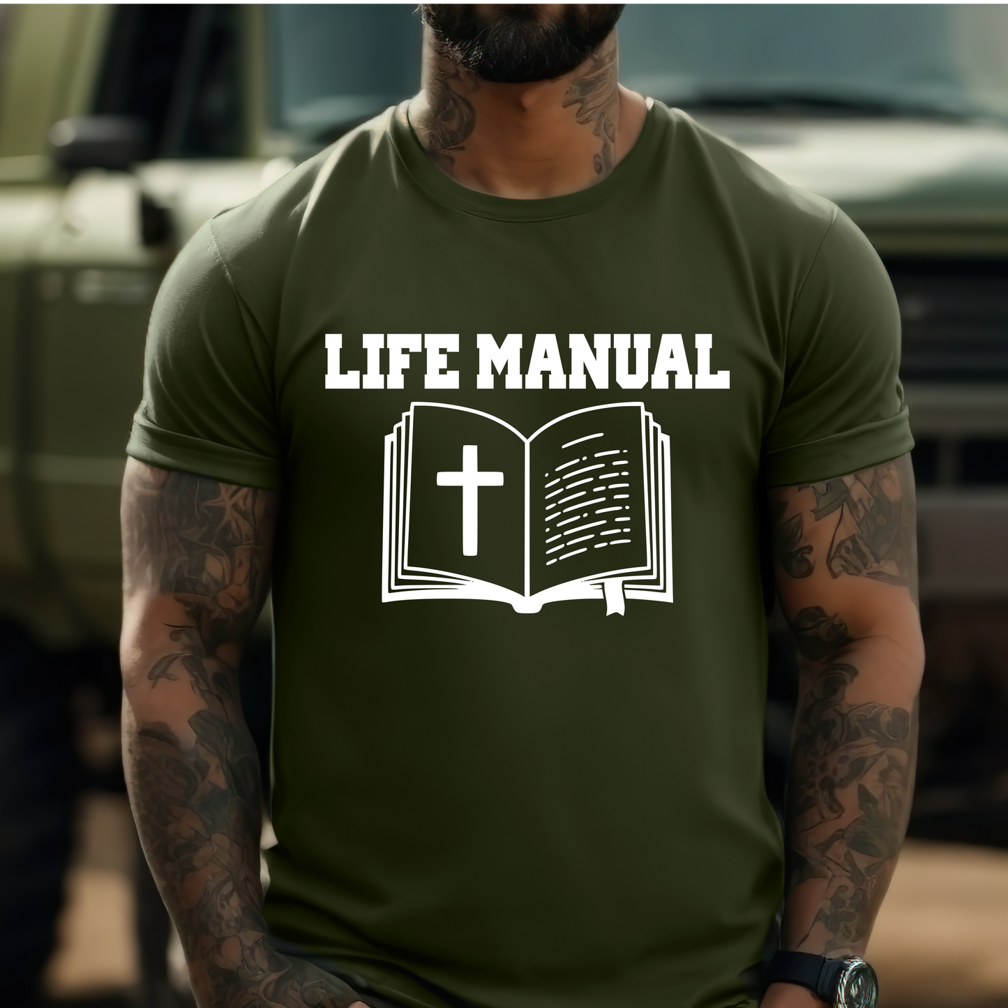 Life Manual Shirt - Screenprinted