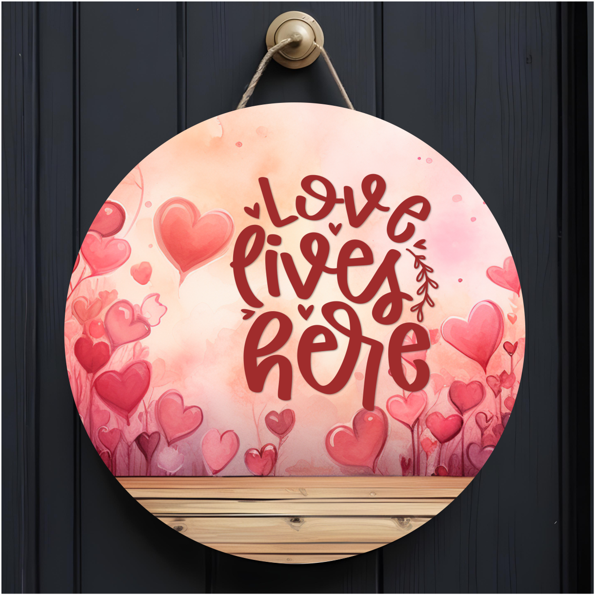 10" Valentine's Day Door Hangers - Sublimated