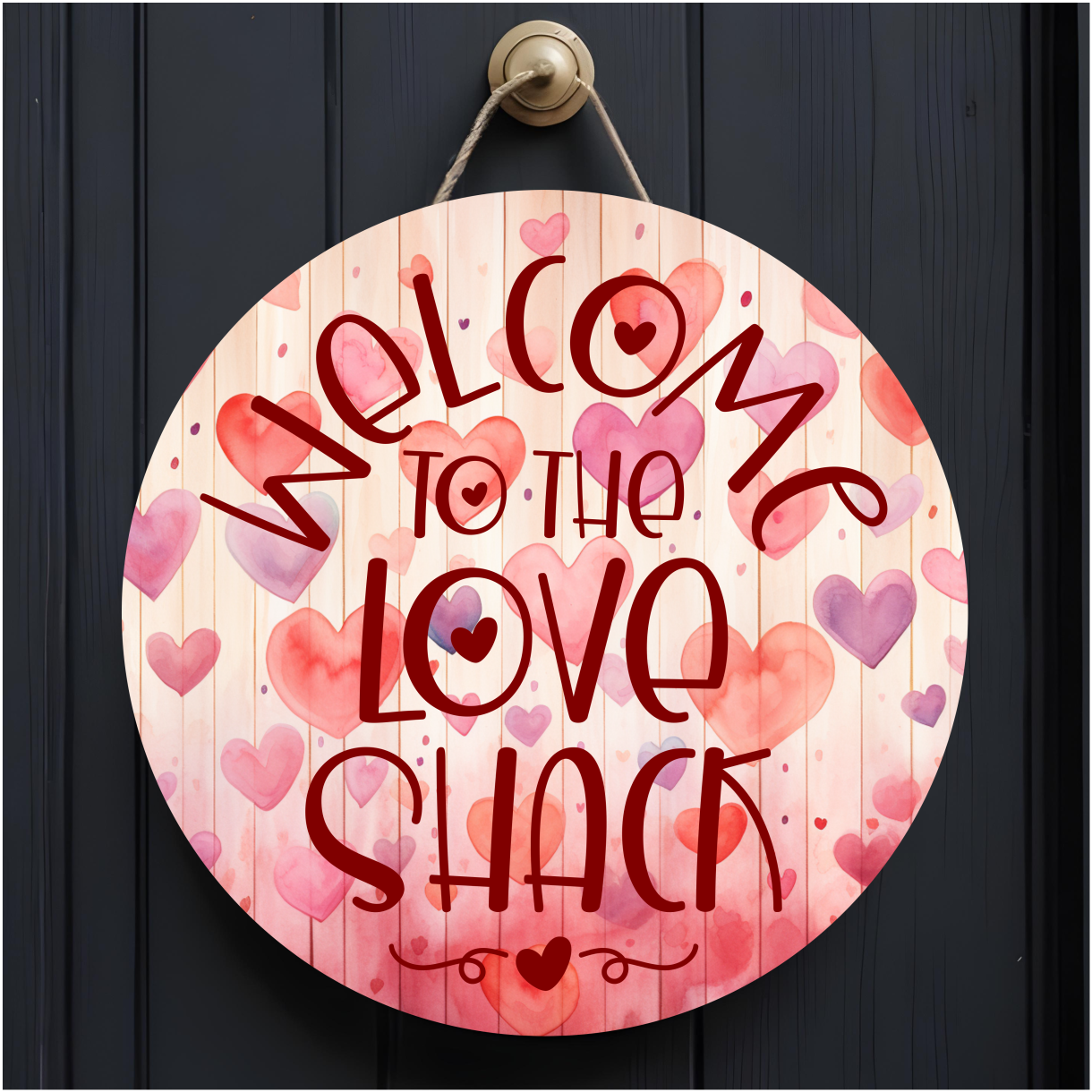 10" Valentine's Day Door Hangers - Sublimated