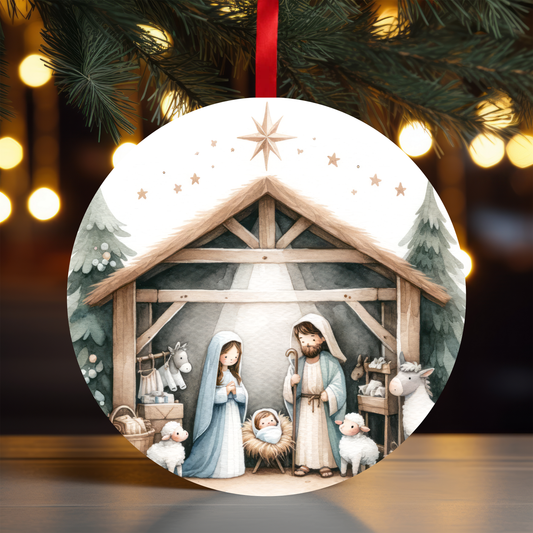 Nativity Ornament OR5 - Sublimation