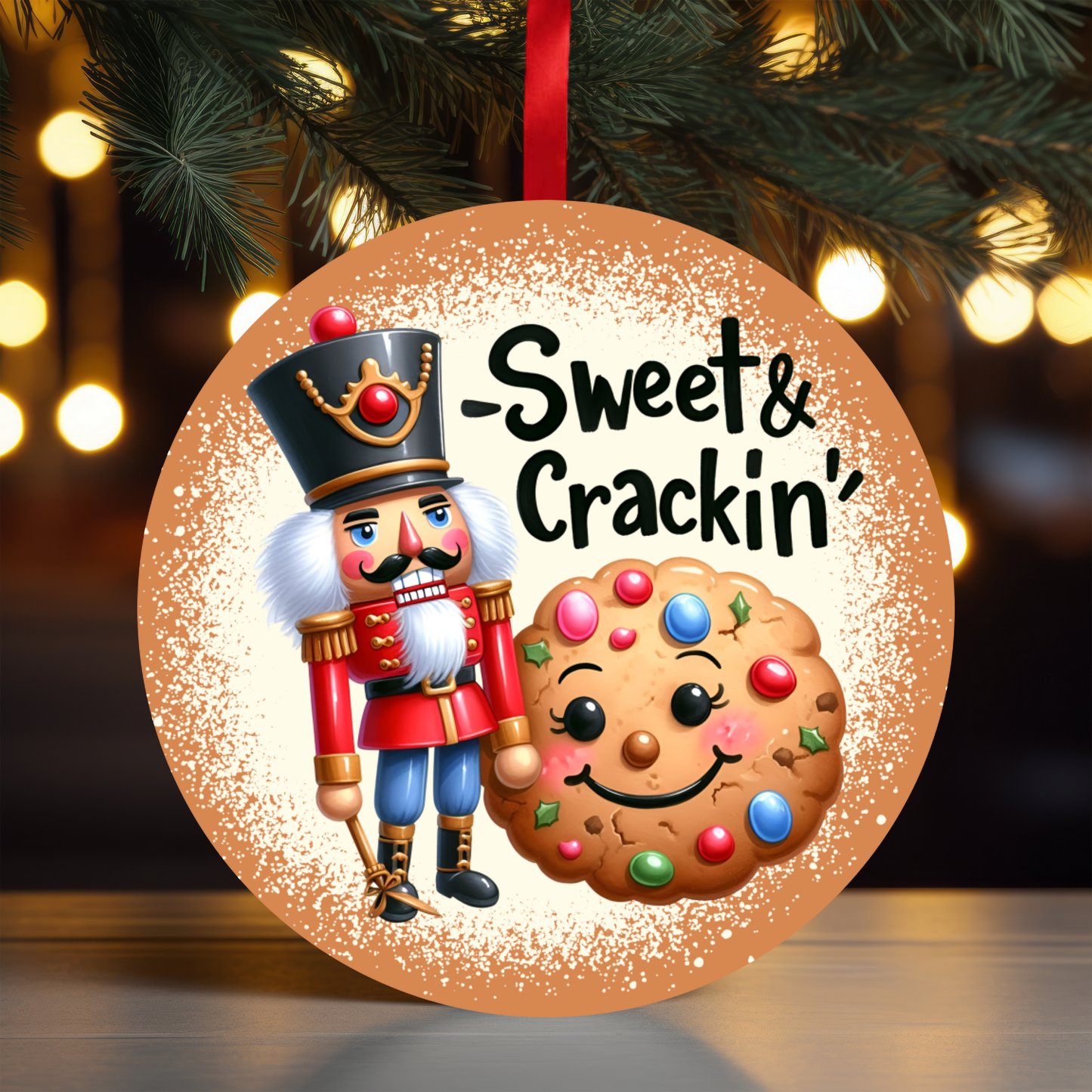 Nutcracker Sweet Crackin Ornament OR68 - Sublimation