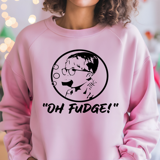 Oh Fudge Black Shirt CH119 - Screenprinted