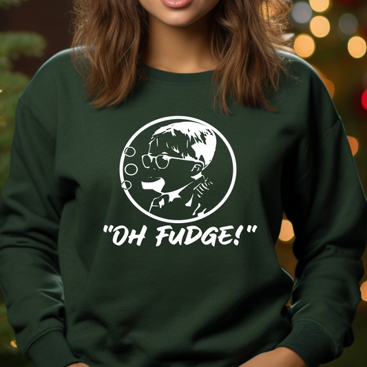 Oh Fudge White Shirt CH120- Screenprinted